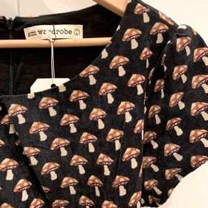 Mushroom velvet corduroy dress SM wardrobe